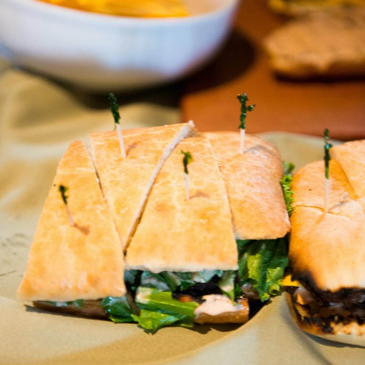 sandwich tray with foccacia bread sandwich tray with foccacia bread
