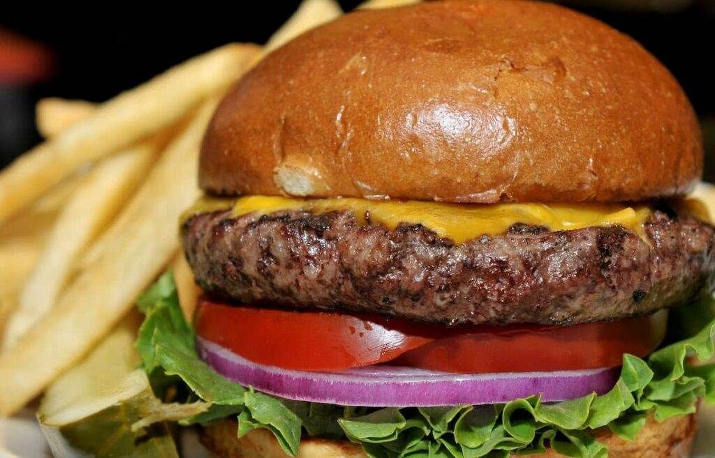 Market special burger at the Market Restaurant Market special burger at the Market Restaurant