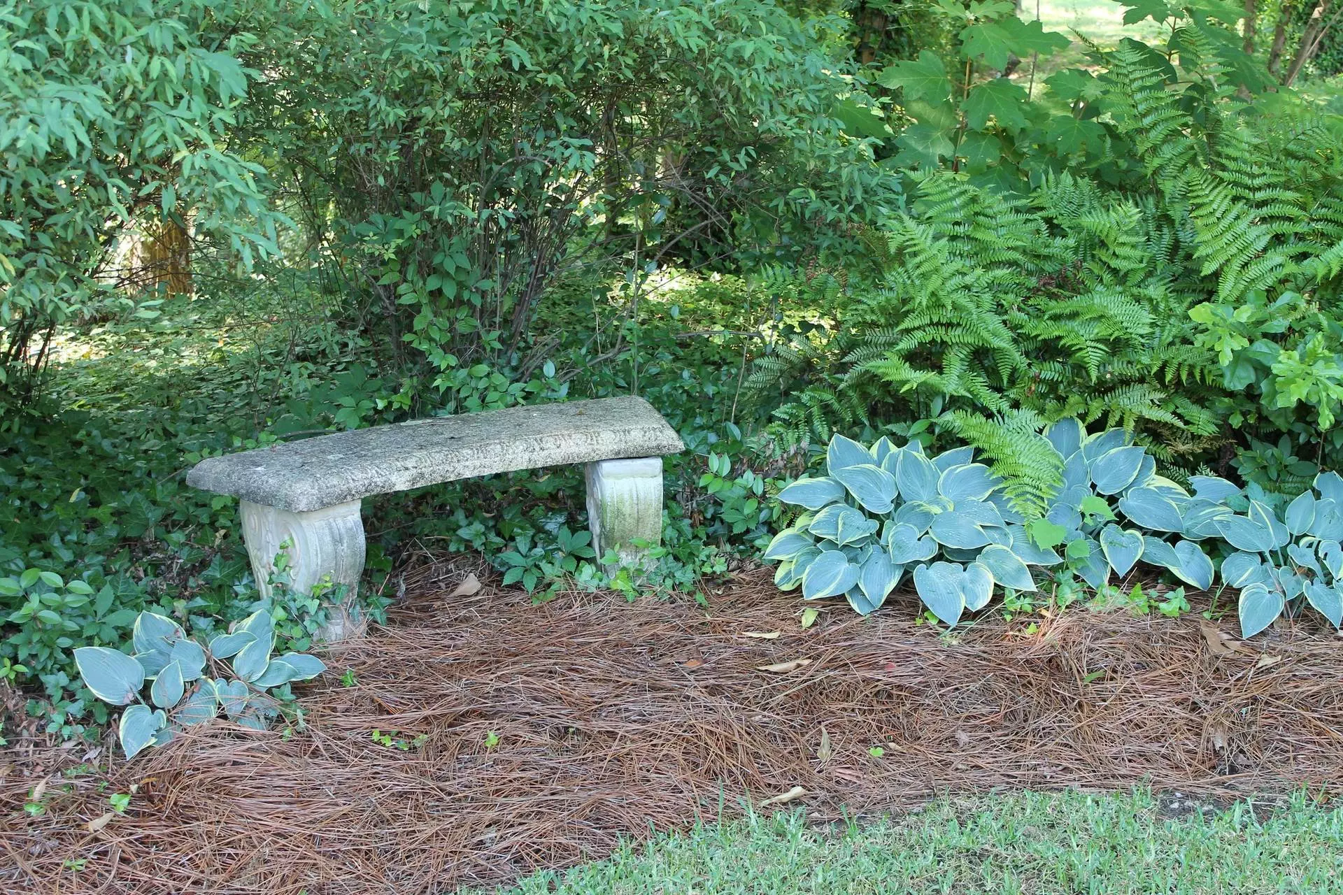 The Hall Wedding Garden bench