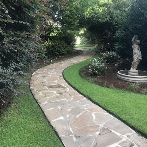 The Hall Wedding Garden pathway